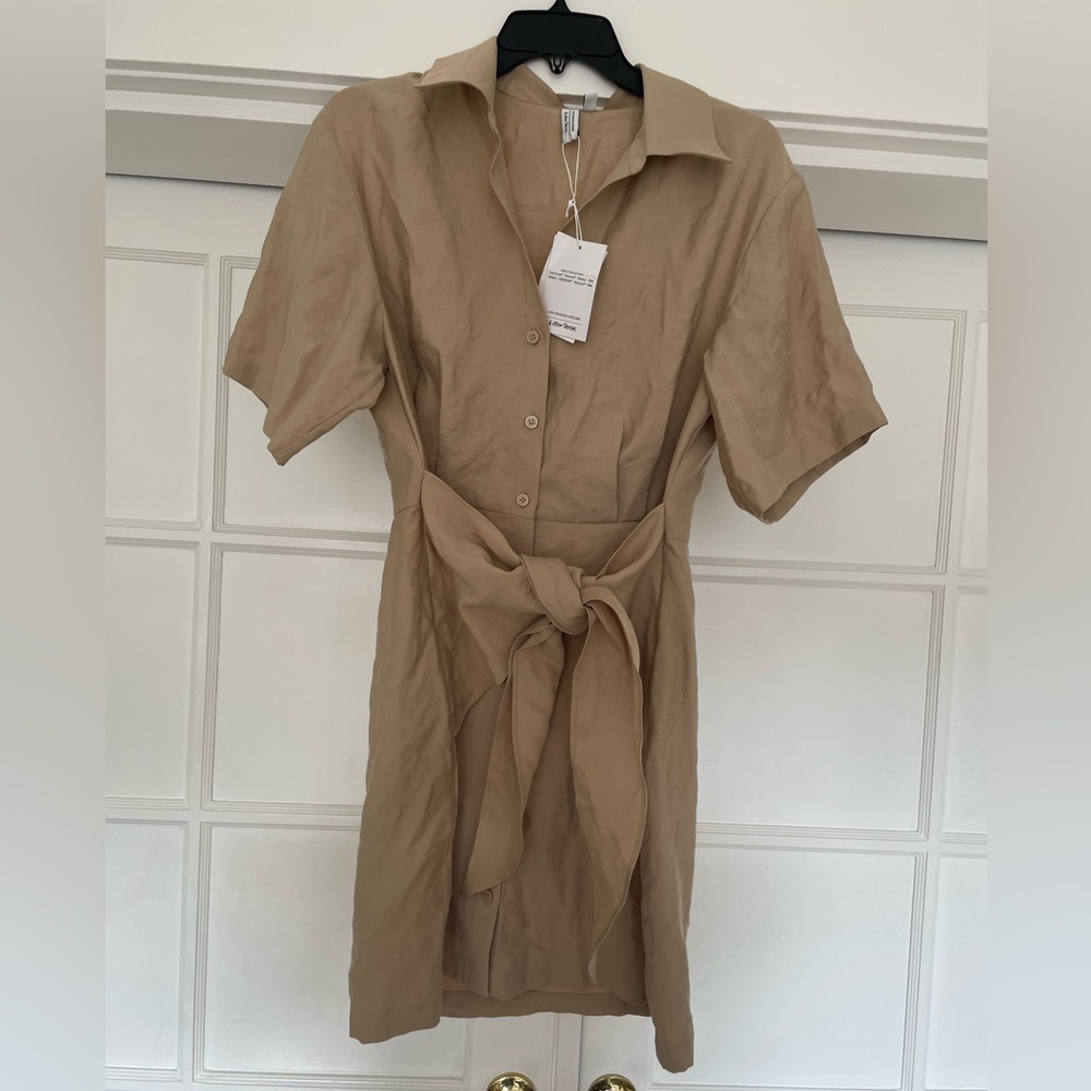 NWT & Other Stories Button-Down Wrap Dress Mini Size 10 - Picture 1 of 6